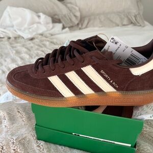 NWT! Sporty & Rich x adidas Handball Spezial Men Size 7 Brown